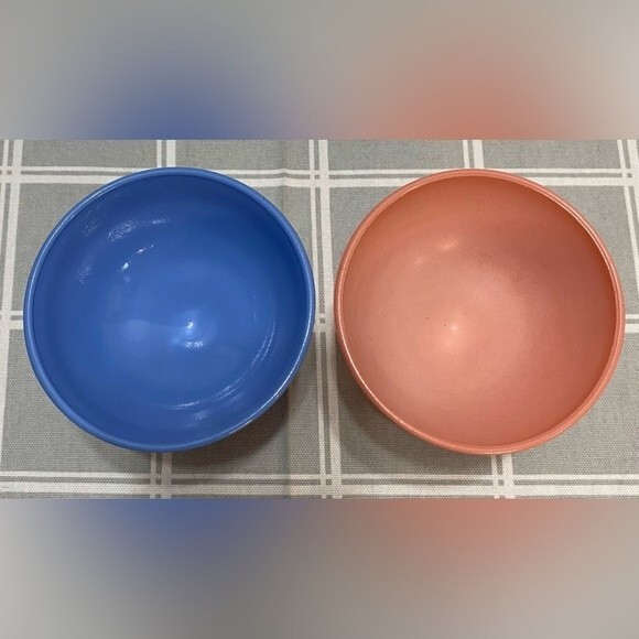 Vintage Hazel Atlas Moderntone Platonite Pastel Footed Dessert Sorbet Glass Dish - Picture 2 of 5